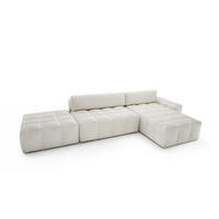 ECKSOFA mit Schlaffunktion Liptitz La, Creme - Creme, Textil (100/363cm) - Fedve