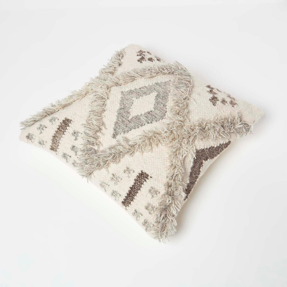 KELIM-KISSEN Alta 45/45 cm - Creme, Textil (45/45cm) - Homescapes