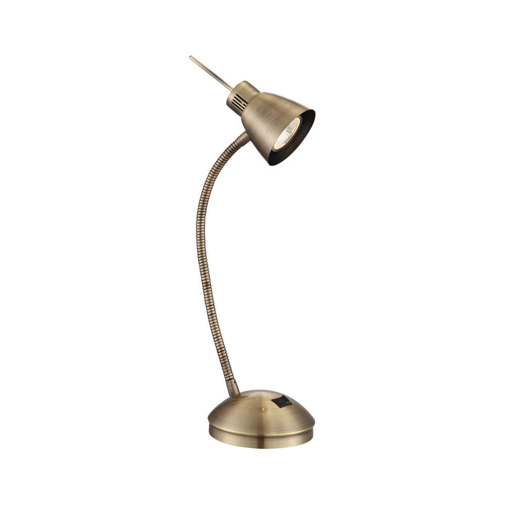 LED TISCHLEUCHTE NUOVA Altmessing - Messingfarben, Metall (24/24/44cm) - Globo Lighting