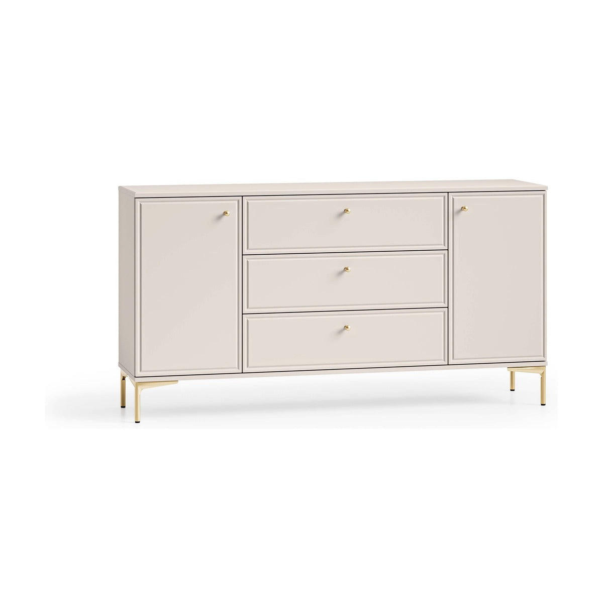 KOMMODE – 160 cm – Sandro – Sandfarben - Sandfarben, Holzwerkstoff (160/85/40cm) - hi-markt