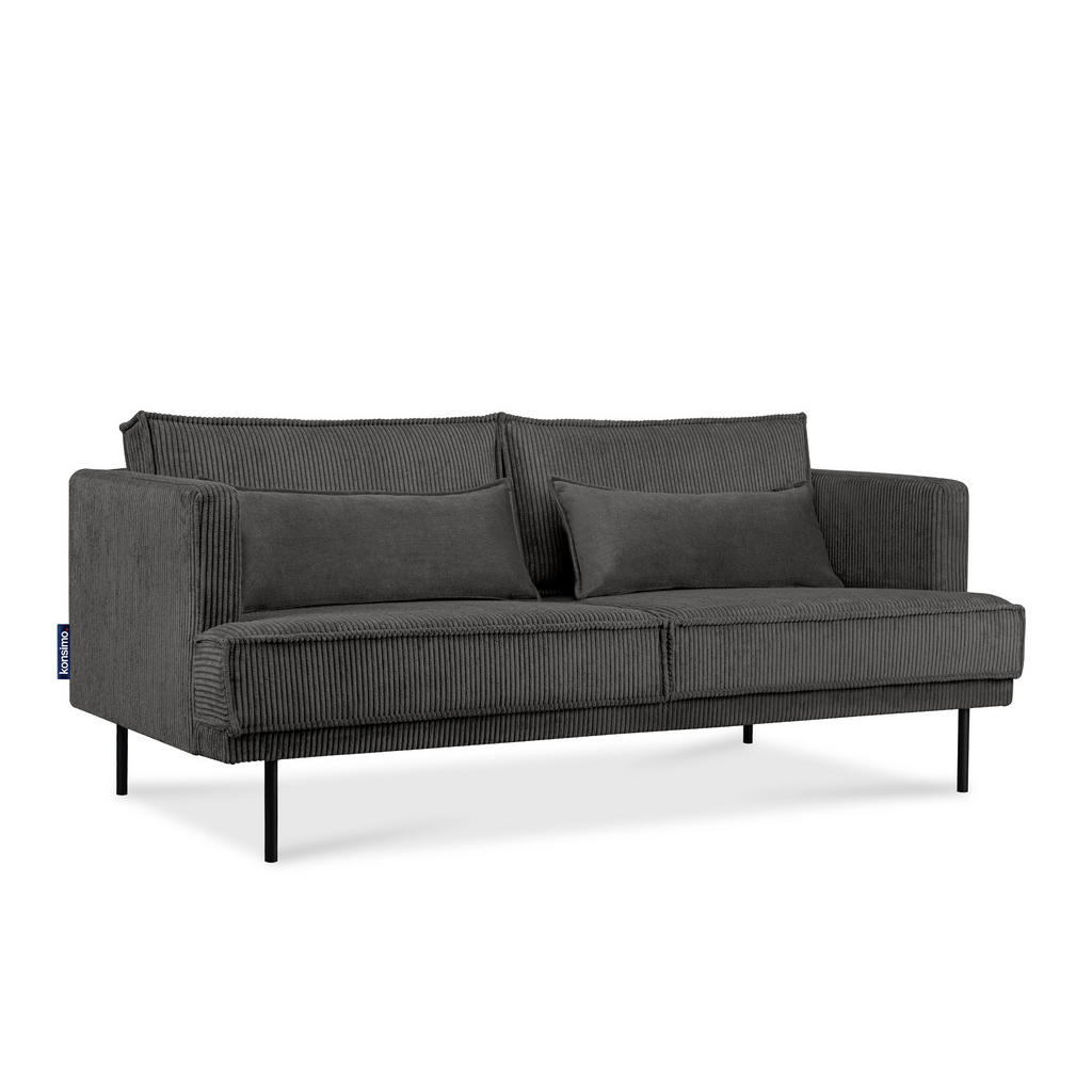 Thumbnail - Konsimo® 3-Sitzer-Sofa, Grau, Textil, 193x84x92 cm, Hergestellt in Europa, Wohnzimmer, Sofas & Couches, Sofas, 3-Sitzer ...