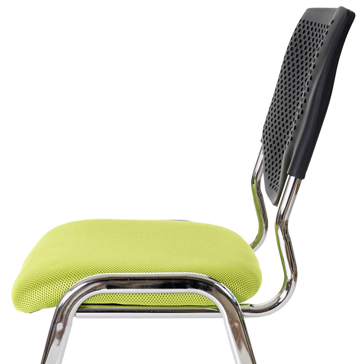 BESUCHERSTUHL Grün 4er-Set - Grün, Textil (49/83/58cm) - MCW