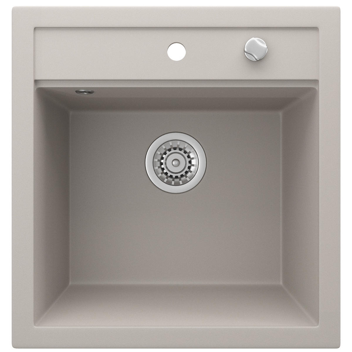 SPÜLBECKEN Tesa Beige 49 x 51 cm - Beige, Keramik (49/20/51cm) - Bergstroem