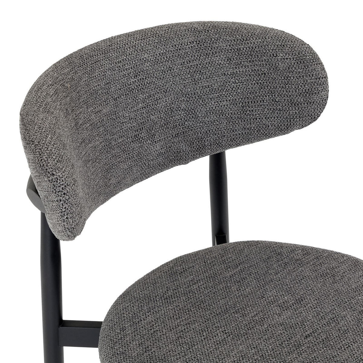 ESSGRUPPE MORA/AZUL 5er Set grau, cremeweiß - Grau, Metall - IDIMEX