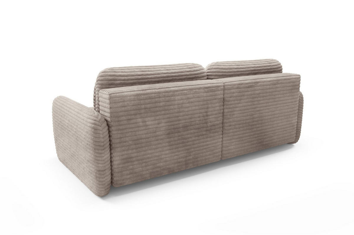 ECKSOFA Simone Mit Schlaffunktion - Braun, Holzwerkstoff/Textil (240/165cm) - Fun Möbel
