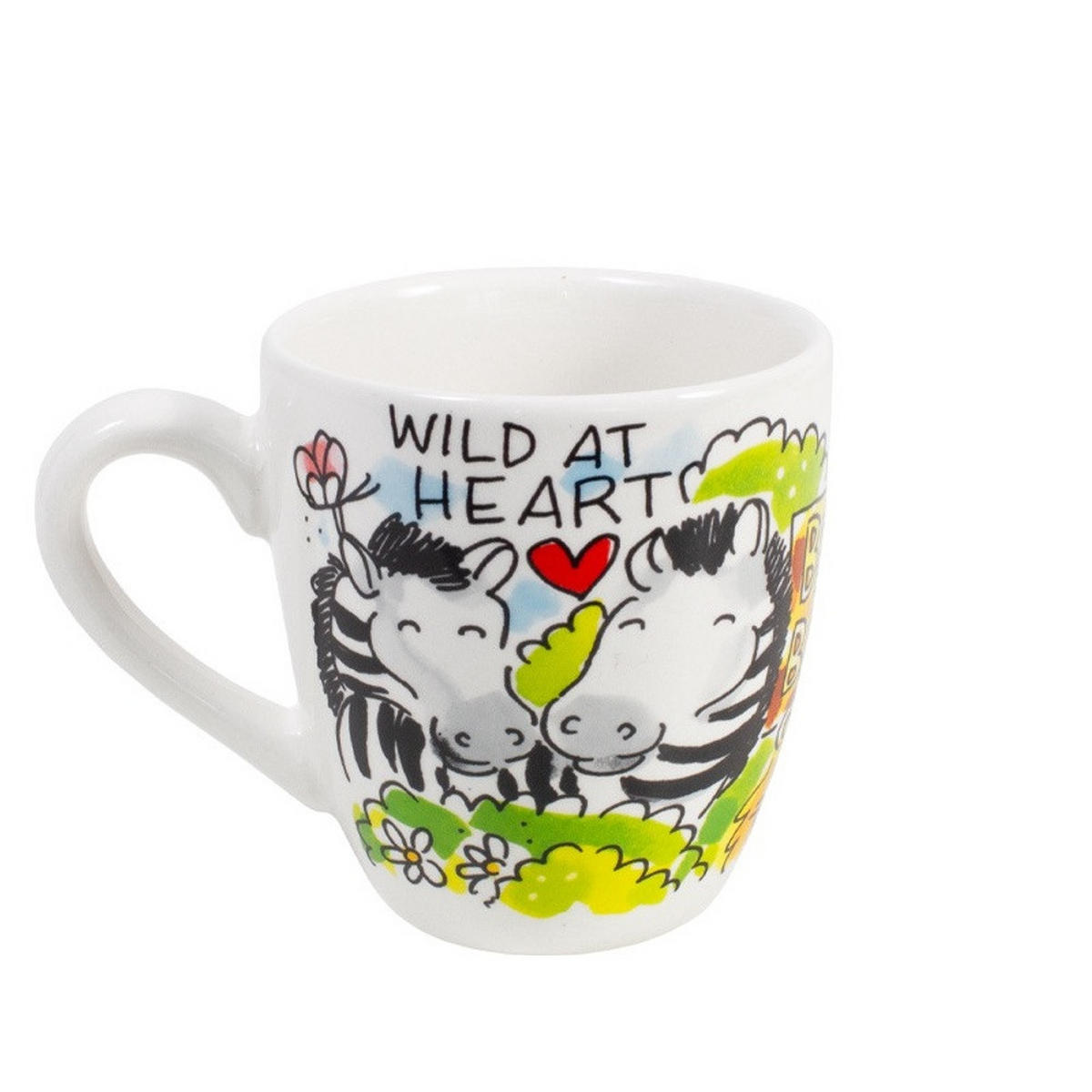 MINI-BECHER Wild im Herzen in Bunt - 200 ml - Multicolor, Keramik (0.2L) - Blond Amsterdam