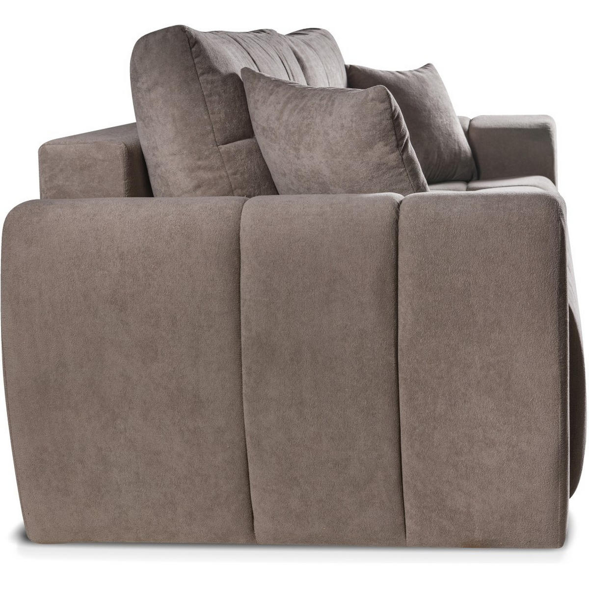 SCHLAFSOFA 3-Sitzer Favi mit Schlaffunktion, Braun - Braun, Textil (263/93/105cm) - Beautysofa
