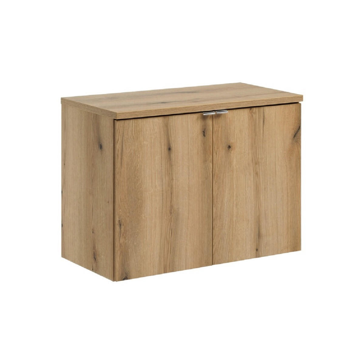 Milaros Markt Waschtischunterschrank Eiche Wotan 80x57x40 cm