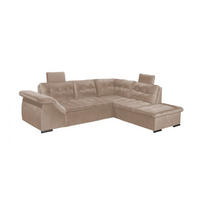 ECKSOFA mit Schlaffunktion und Bettkasten - Creme, Kunststoff/Textil (217/283cm) - ed exciting design