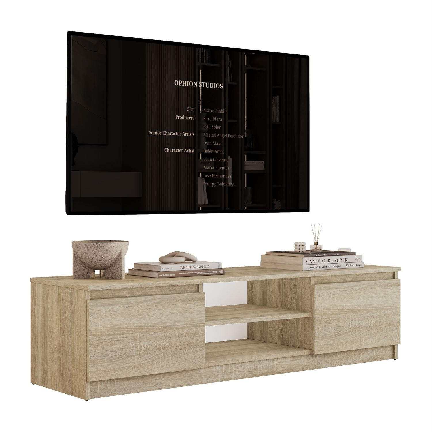 Lookway Lowboard Eiche 140x36x40 cm