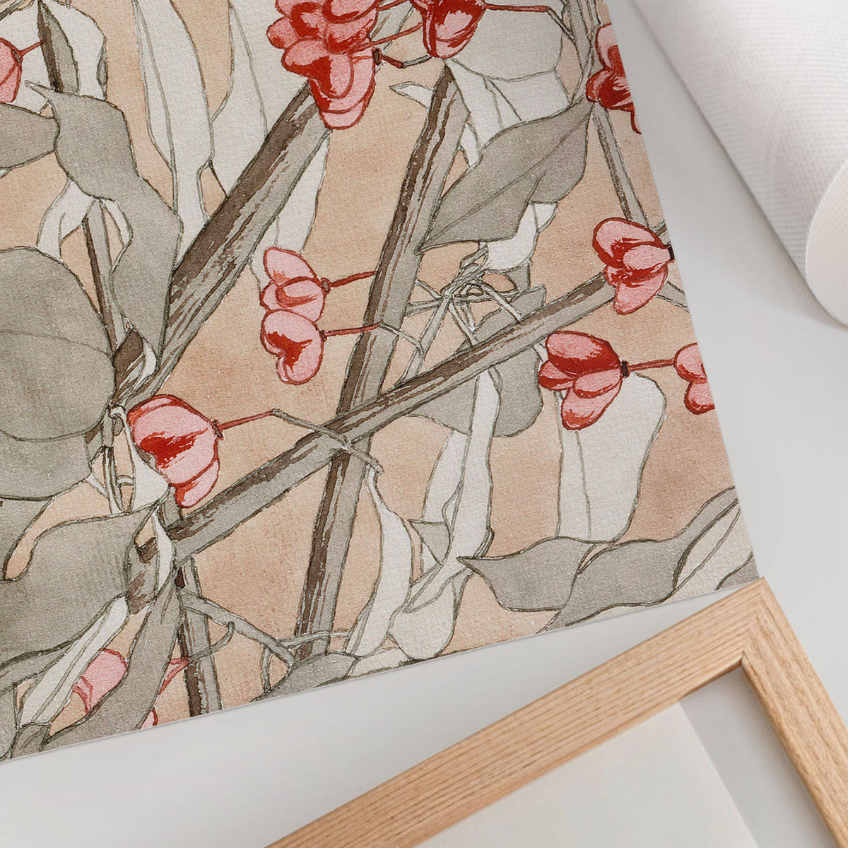 POSTER - 42x29 cm (A3) - Hannah Borger Overbeck - Brennender Busch - Beige, Textil (42/29.7/0.1cm) - TULUP