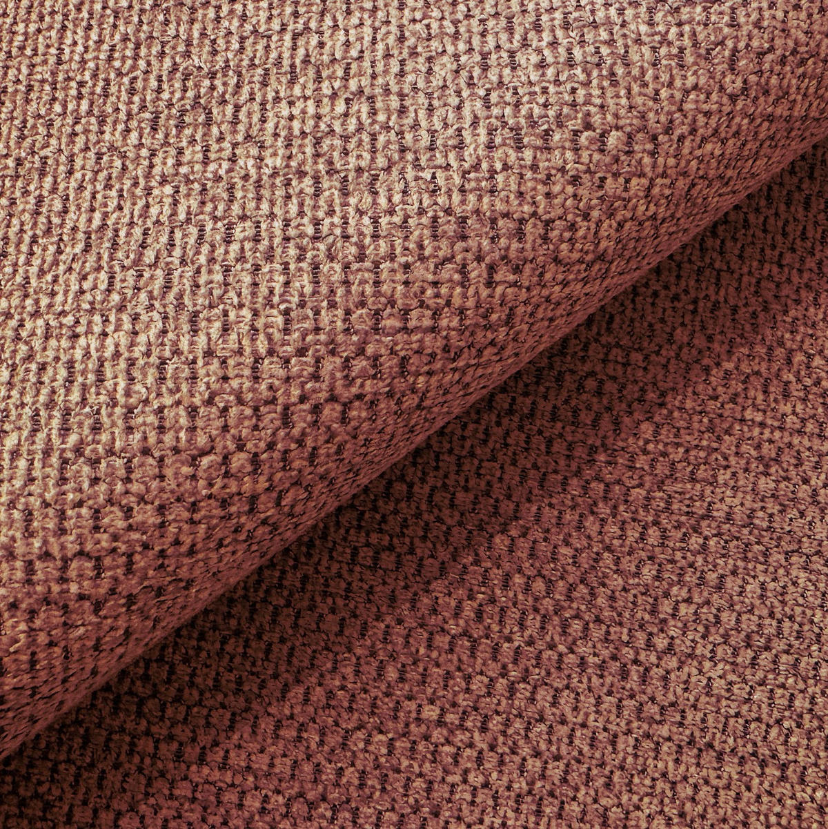 ECKSOFA Sora mit Schlaffunktion, Bettkasten und extra tiefer Komfortzone aus hochwertigem Terrakotta Strukturstoff - Terracotta/Schwarz, Holz/Kunststoff (140/200cm) - S-Style