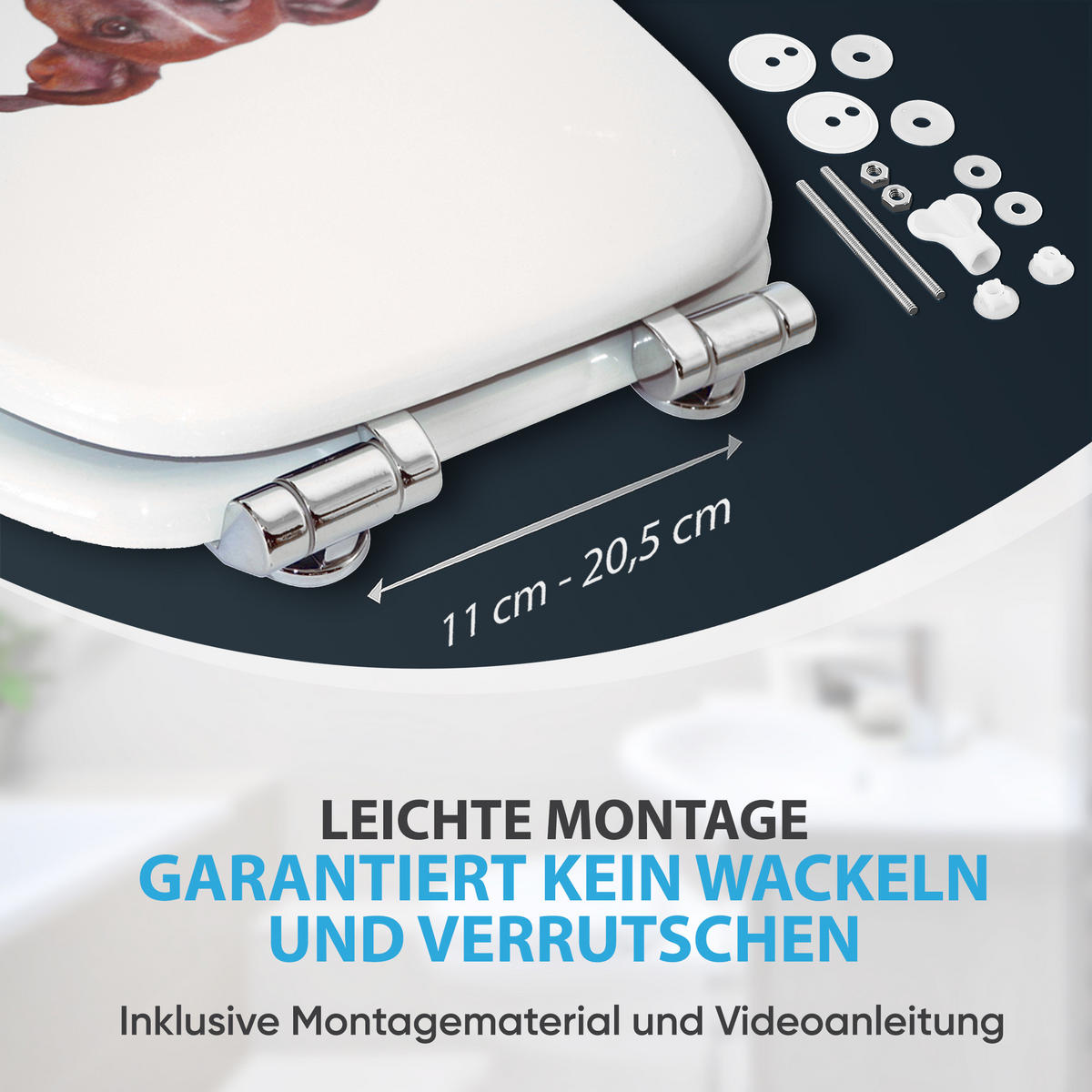 WC-SITZ mit Absenkautomatik Newspaper - Braun, Holzwerkstoff (38/6/47cm) - Sanilo