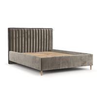 POLSTERBETT Aria 120/200 cm Beige im Lotta Stoff - Beige/Naturfarben, Holz/Holzwerkstoff (120/200cm) - AltaBeds