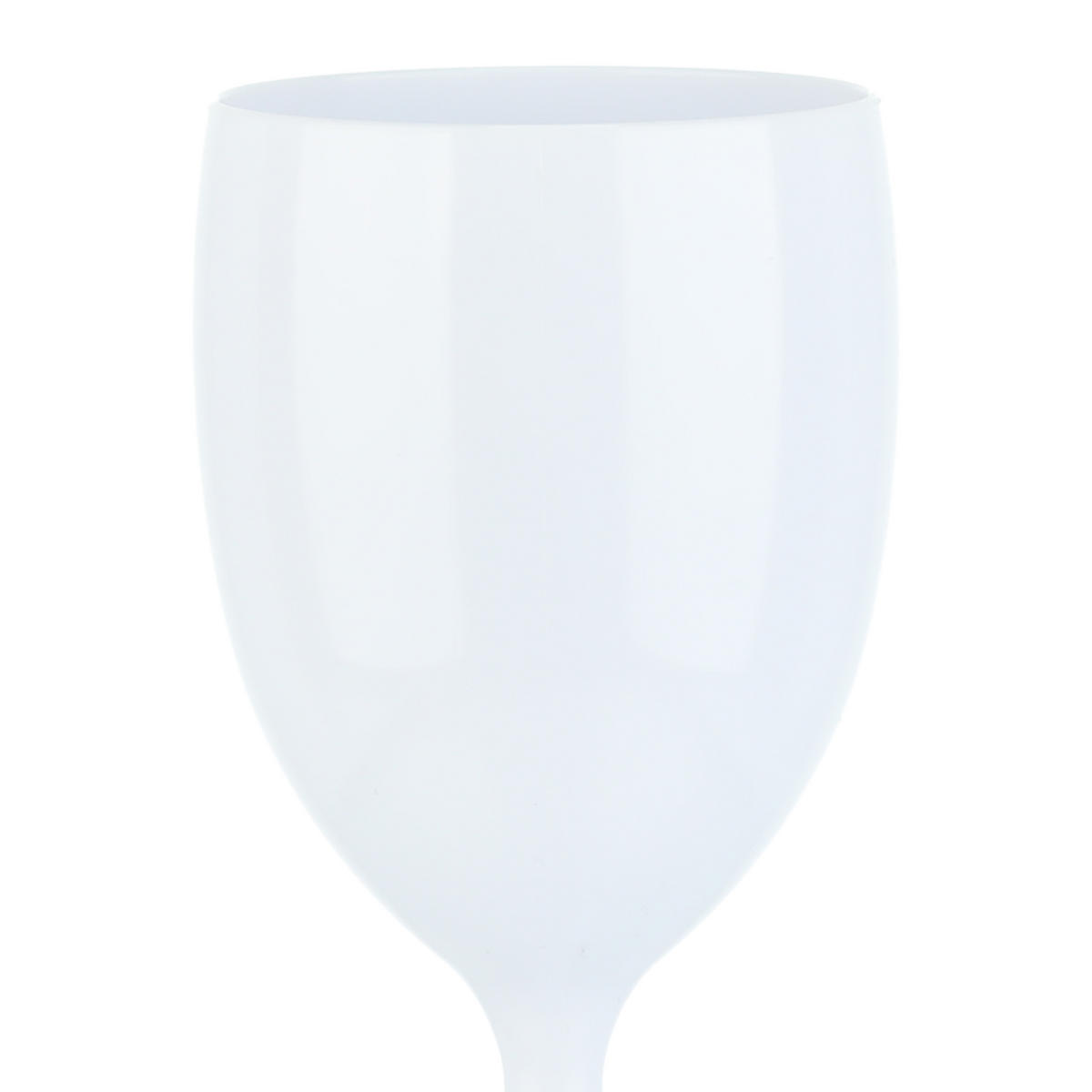 12xWEINGLÄSER - Weiß, Kunststoff (0.25L) - Relaxdays