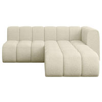ECKSOFA modulares Sofa Darnel-L1 - 205x177x70 cm Beige - Beige, Holzwerkstoff/Textil (205/177cm) - ALTDECOR