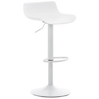 BARHOCKER höhenverstellbar Weiß JUTO Kunststoff 685-94x43x44 cm - Weiß, Kunststoff/Metall (43/68.5/44cm) - DELUKE