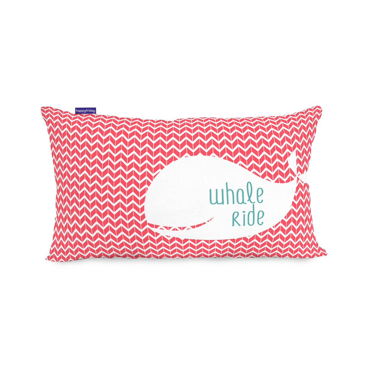 KISSENBEZUG whale 50x30 cm mehrfarbig - Multicolor, Textil (50/30cm) - Happy Friday