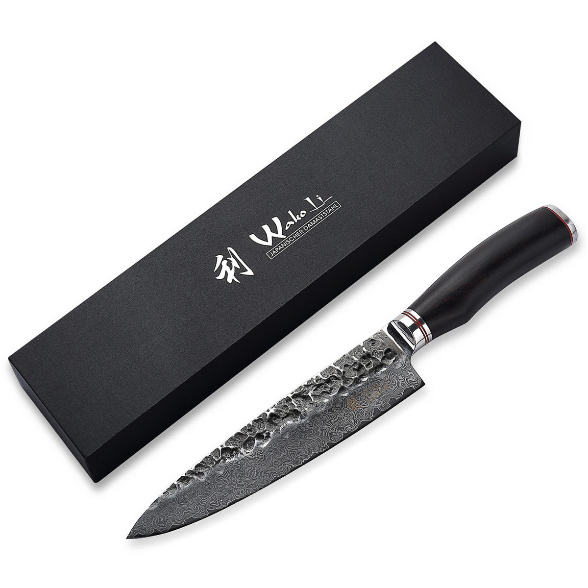 MESSERSET 3-TEILIG 9–18 cm - Schwarz, Holz/Metall (32cm) - Wakoli