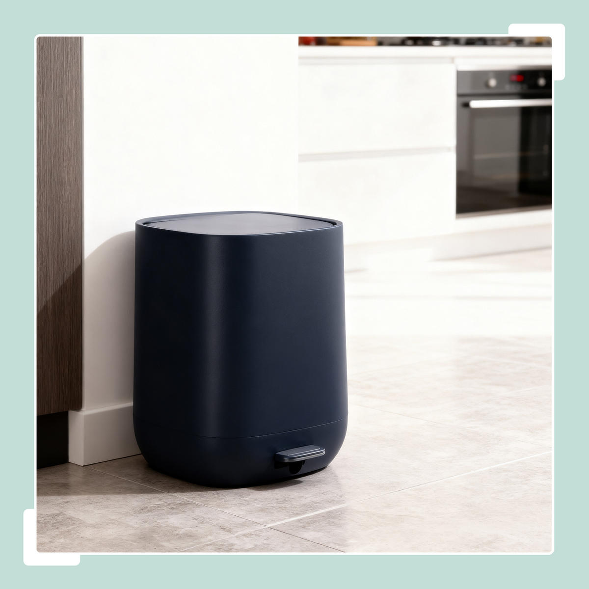 BAD-MÜLLEIMER - Anthrazit, Kunststoff/Metall (21.5/25/21.5cm) - Relaxdays