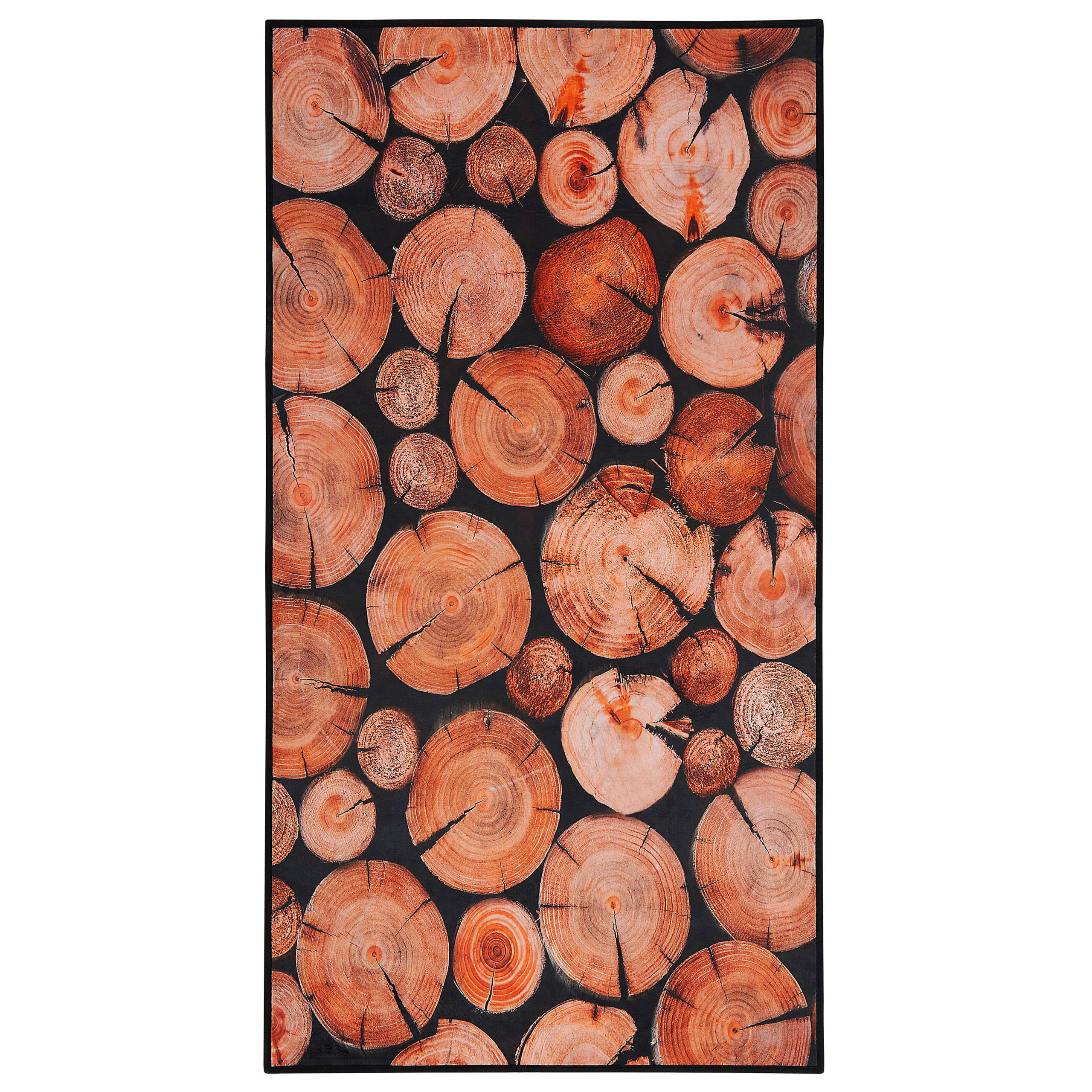 KURZFLOR-TEPPICH Kardere 150/80 cm - Braun, Kunststoff (80/150cm) - Beliani