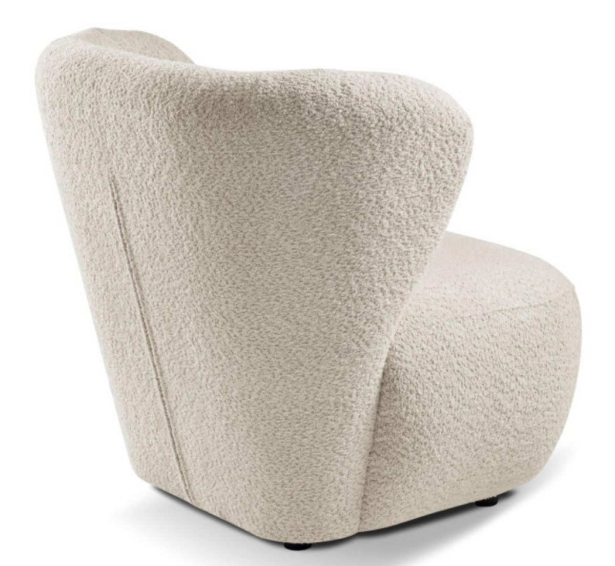 SESSEL Creme EVA Breites Rückenlehne Bouclé - Ecru, Textil (82/74/74cm) - Sepro Meble