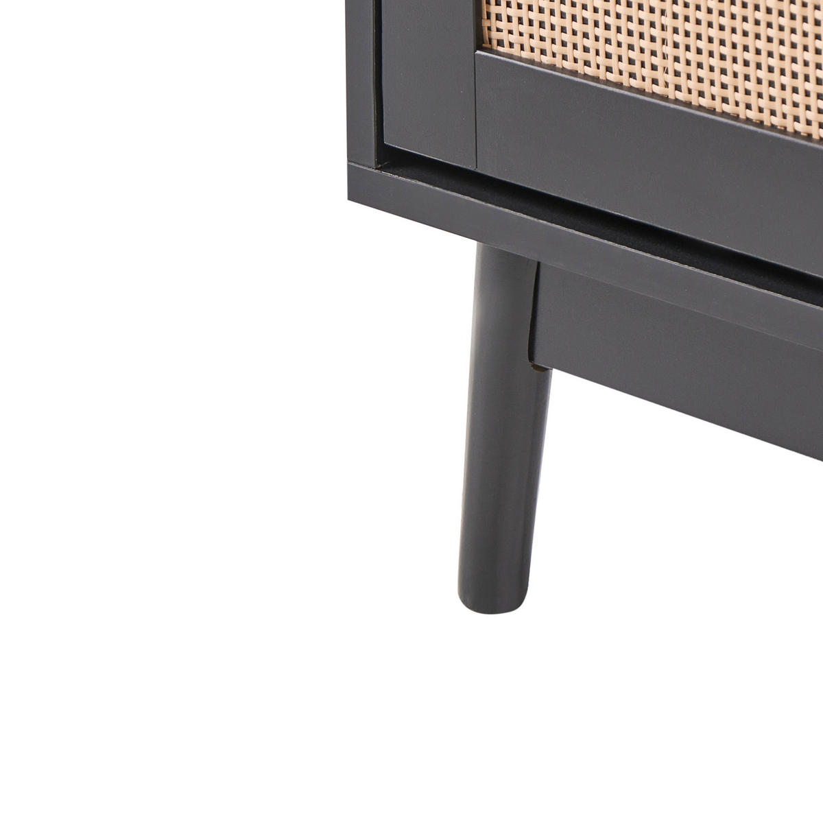 SCHUHSCHRANK Schwarz Armidale - Schwarz/Braun, Holzwerkstoff (106/94/26cm) - Beliani