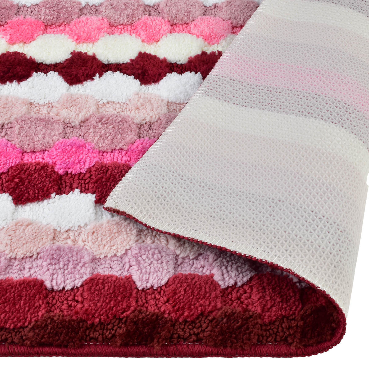 BADTEPPICH Zac Rot 60/40/2 cm Textilien - Rot, Textil (40/60cm) - Mondex