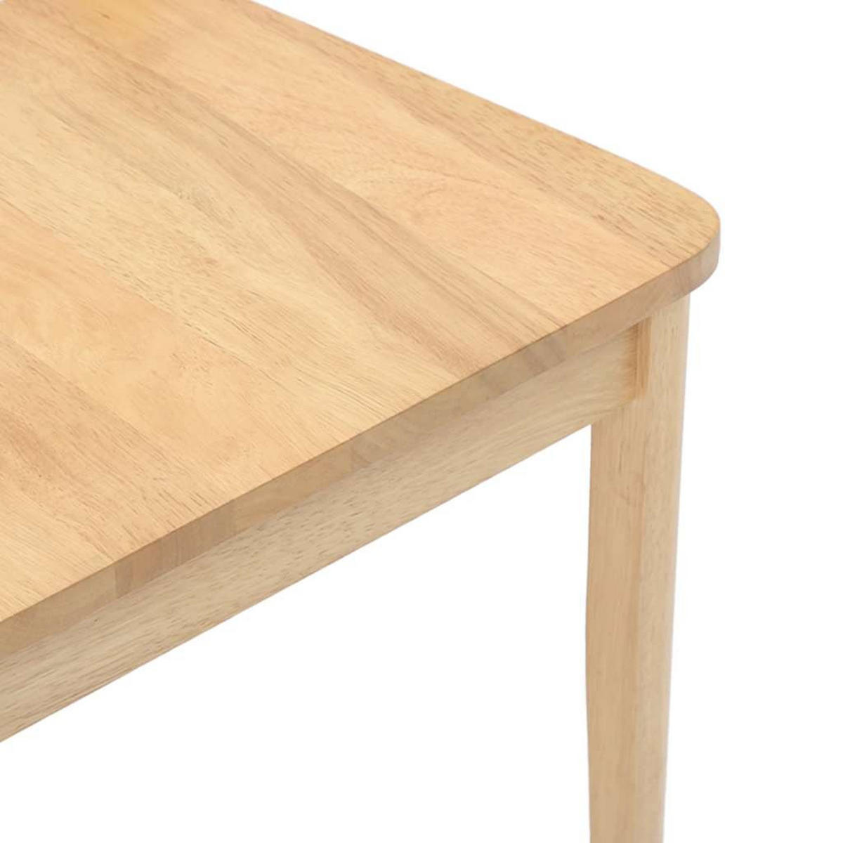 ESSZIMMERSTÜHLE 2 Stk. Natur Massivholz Gummibaum 48.5*49*90cm - Braun, Holz (48.5/90/49cm) - ZMH