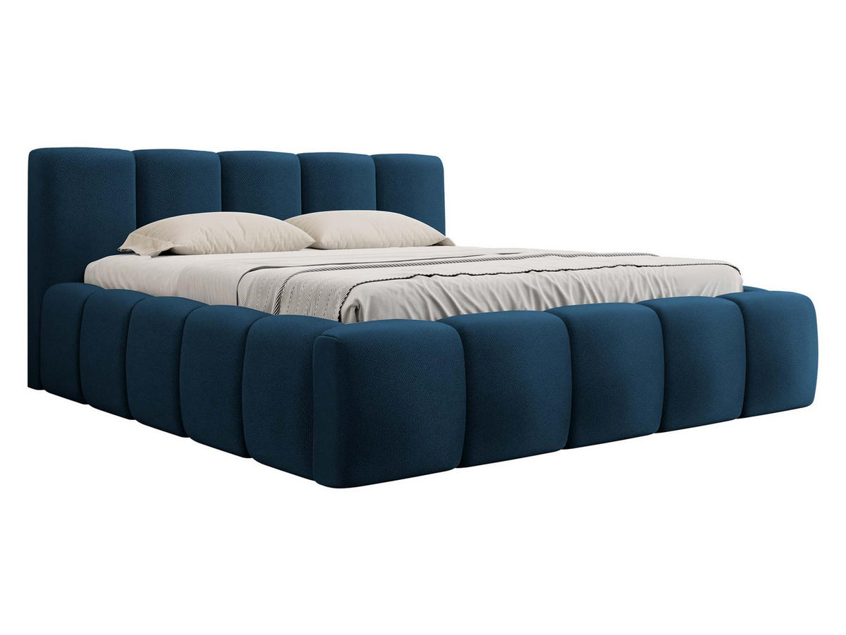 POLSTERBETT Kevson - Blau, Holzwerkstoff/Textil (180/200cm) - MIRJAN24