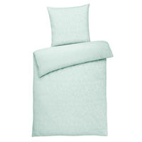 DAMAST-BETTWÄSCHE 155x220 Mako Brokat Bettbezug Ornamente Muster Mint Grün - Made in Germany - Mintgrün, Textil (155/220cm) - Carpe Sonno
