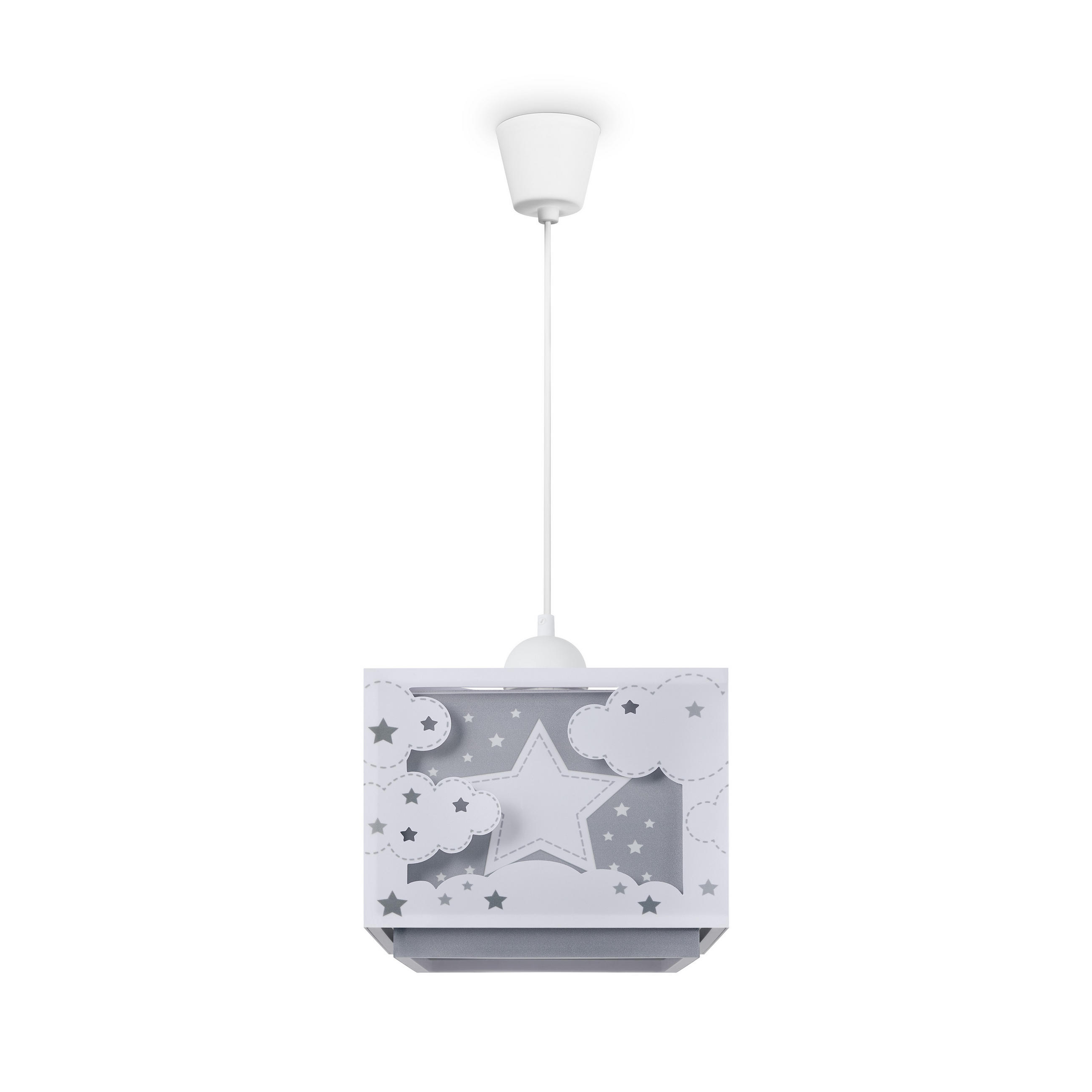 PENDELLEUCHTE Greta Pd Moony - Grau, Kunststoff (24/24/24.9cm) - Paco Home