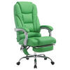 BÜROSTUHL Pacira-N, Kunstleder mit Massagefunktion Grün - Grün, Textil/Metall (68/127/64cm) - TPFLiving