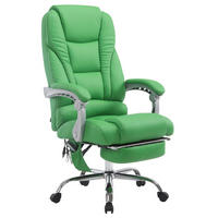 BÜROSTUHL Pacira-N, Kunstleder mit Massagefunktion Grün - Grün, Textil/Metall (68/127/64cm) - TPFLiving