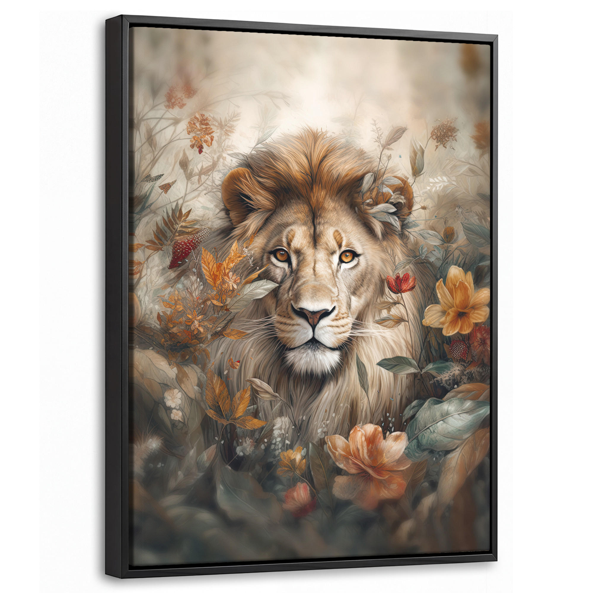 MuchoWow Leinwand Beige 30x40 cm