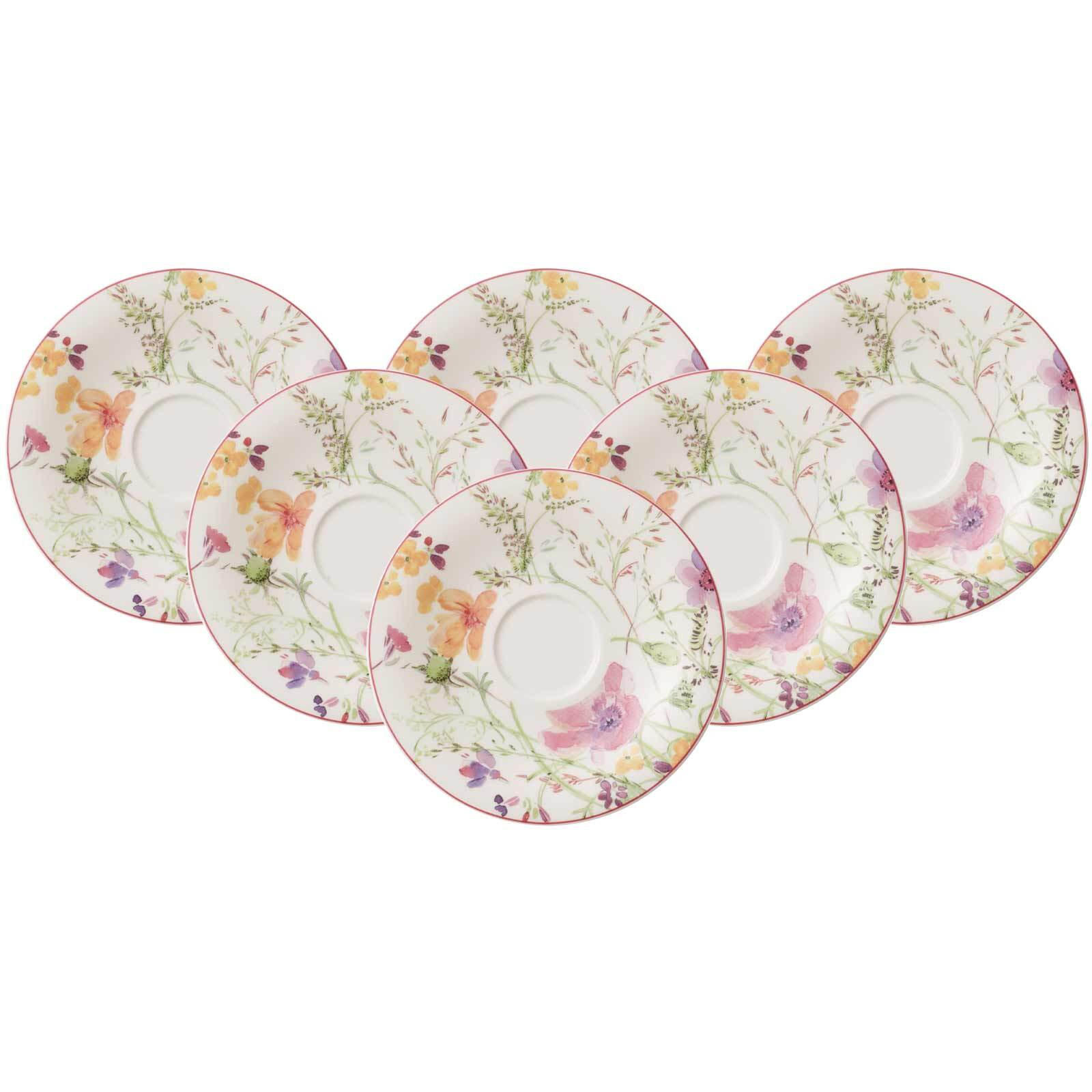 TEEUNTERTASSEN Mariefleur Tea bunt ø 16,7 cm 6er Set - Multicolor, Keramik (16.7cm) - Villeroy & Boch