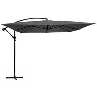 SONNENSCHIRM 3x3m Aluminium, Grau - Grau, Metall (300/300cm) - Oviala