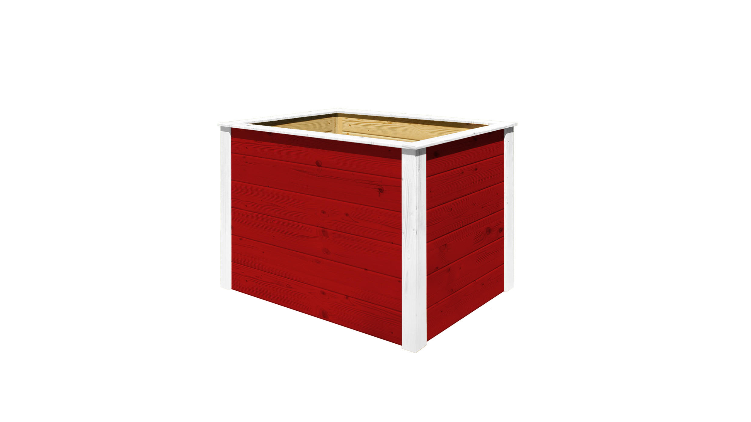 HOCHBEET WEKA Element-Hochbeet Modular - Rot, Holz (100/69/71cm)