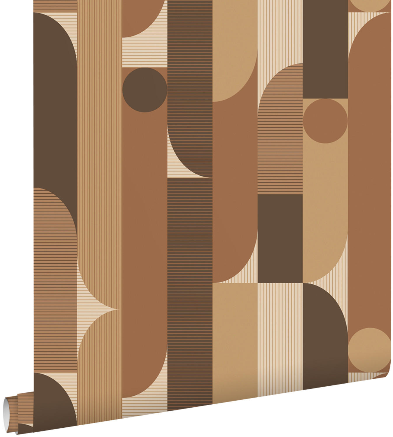 TAPETE geometrische Formen 50 x 900 cm - Grün, Papier (50/900cm) - ESTAhome