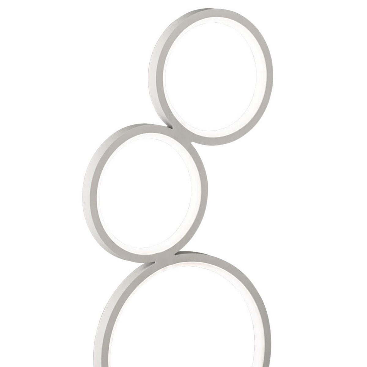 LED TISCHLEUCHTE Weiß matt - Weiß, Metall (20/15/45cm)