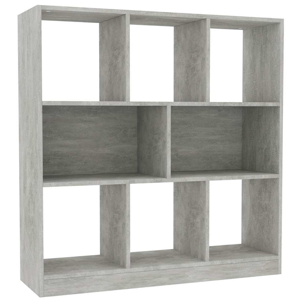 vidaXL Bücherregal Grau 29.5x100x97.5 cm