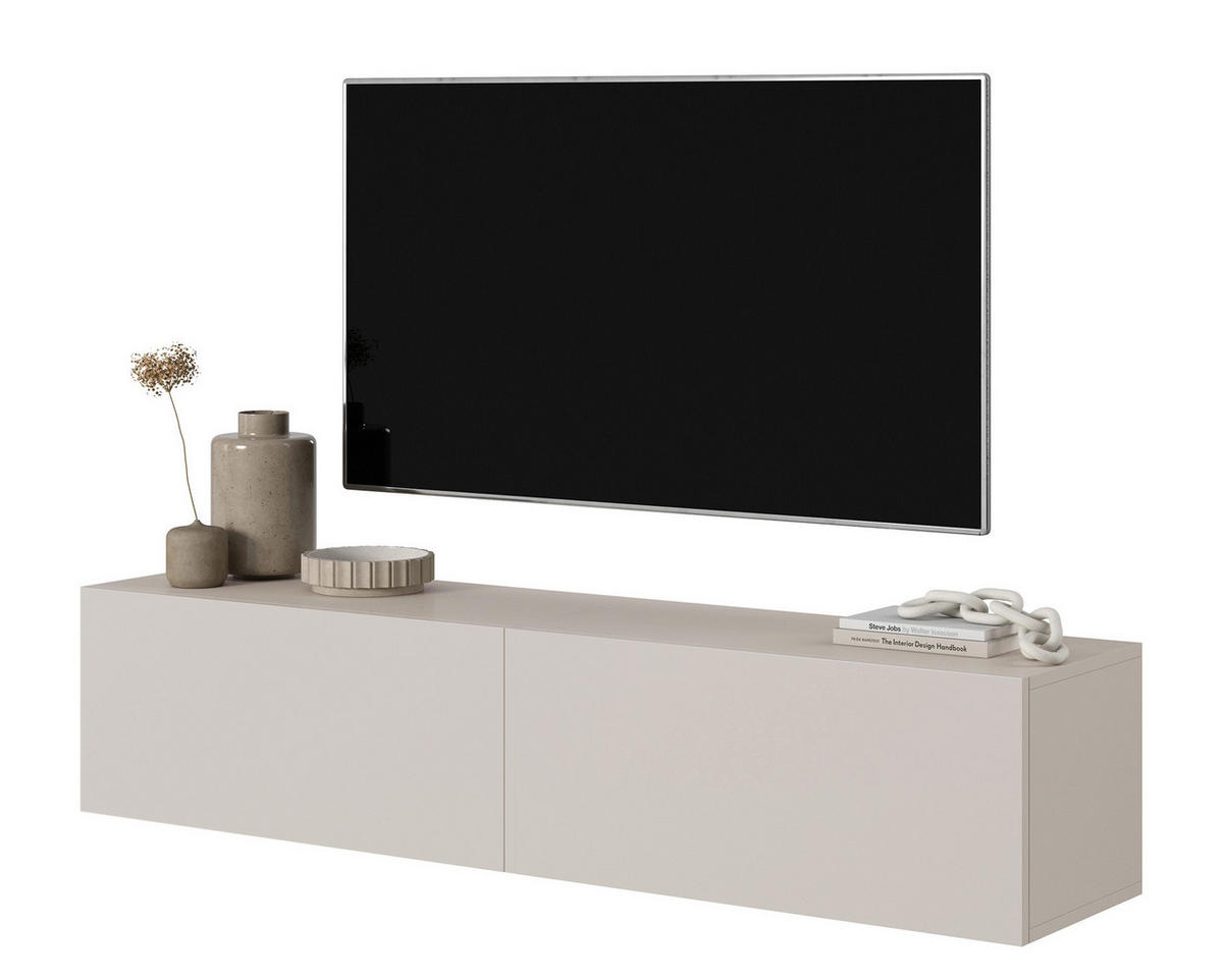 TV-HÄNGEBOARD Bisira Graubeige 140 cm - Greige, Holzwerkstoff (140/30/31.6cm) - Selsey