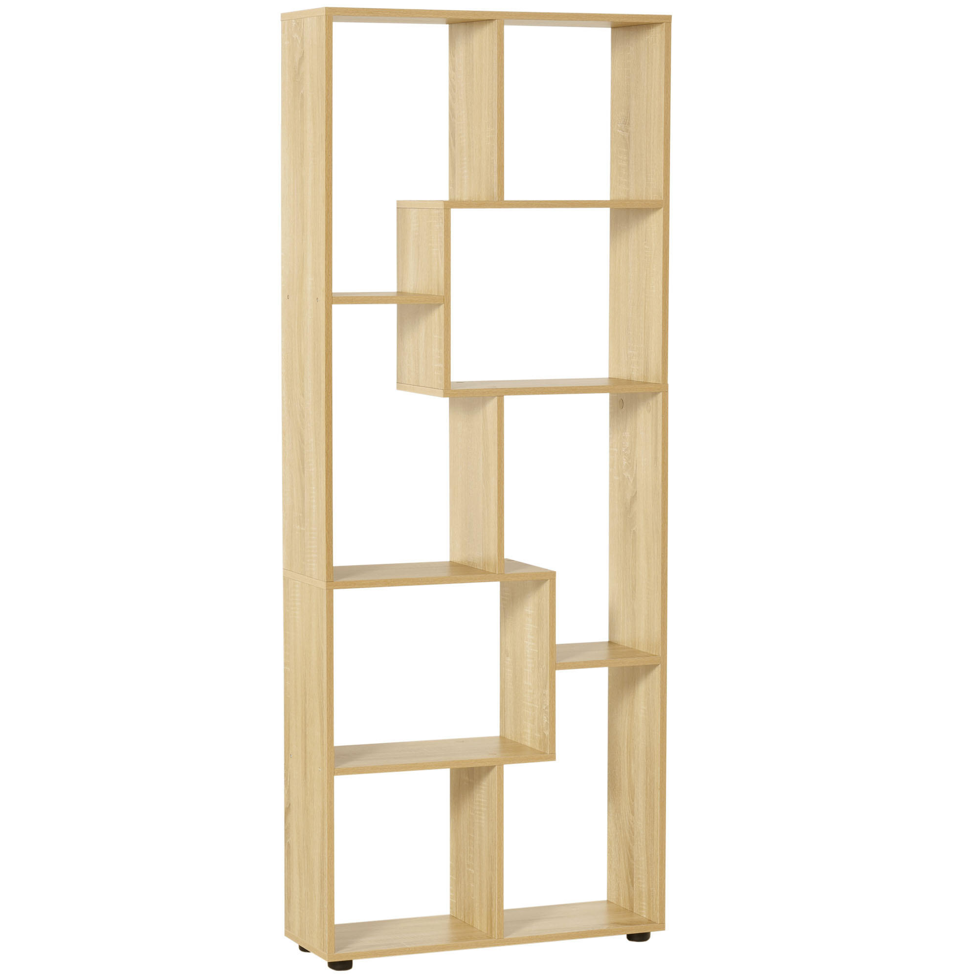 ZICKZACK-BÜCHERREGAL 70/24/178 cm Naturholz - Naturfarben, Karton (70/178/24cm)