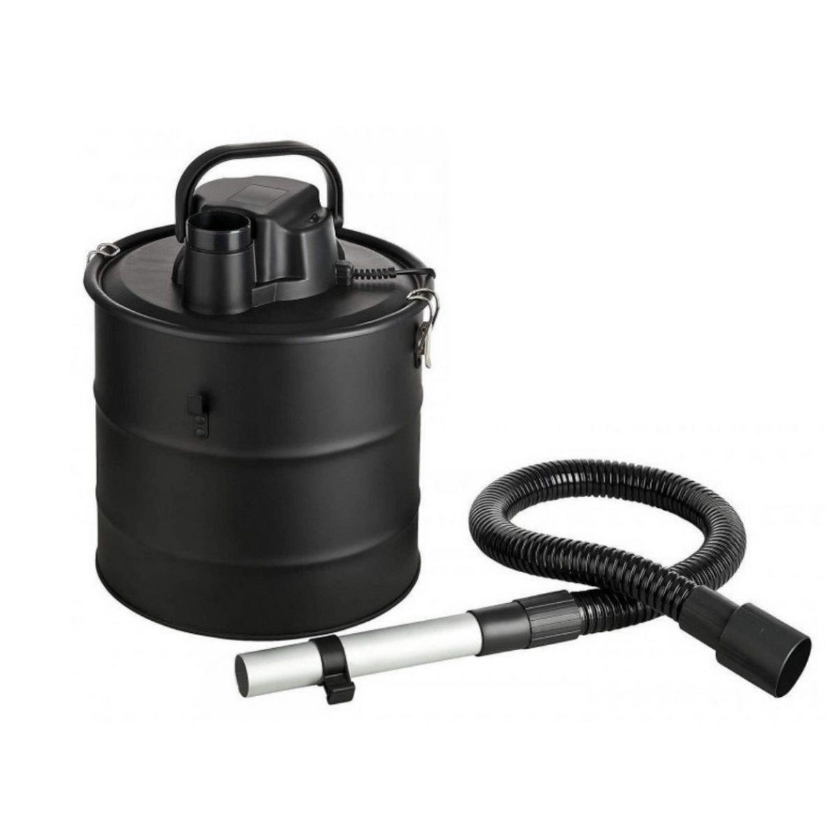 ASCHESAUGER 18L 800W mit HEPA Filter - Schwarz, Metall (28/35/28cm) - Kinzo