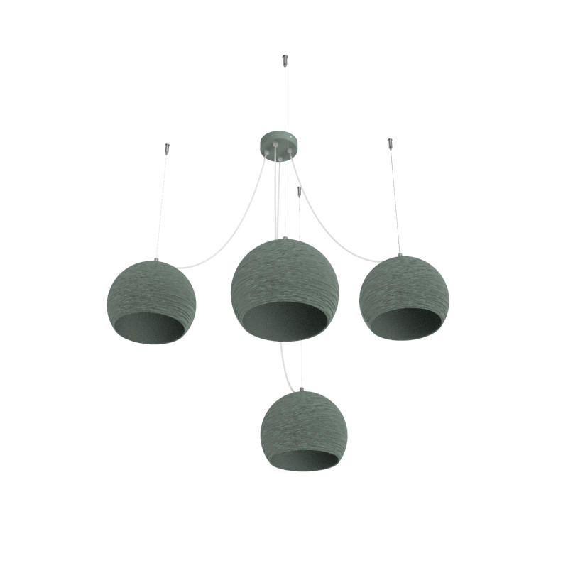 HÄNGELEUCHTE Focus X4 - Grün, Metall (25/25/20cm) - Lumicom