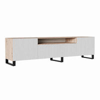 TV-SCHRANK Noe III 200 cm, dreitürig, artisan, weiß - Eiche Artisan/Weiß, Kunststoff (200/53/41cm) - Margaret Hadas24