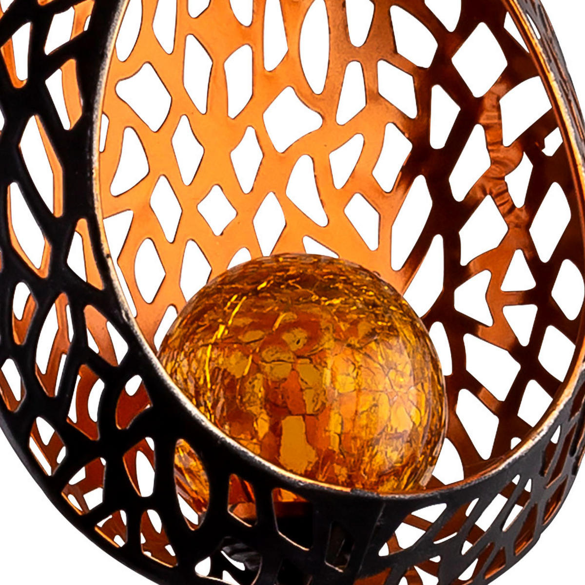 LED AUSSENLEUCHTE Solar Glas Bunt 2er Set - Multicolor, Glas (16/7/90cm)