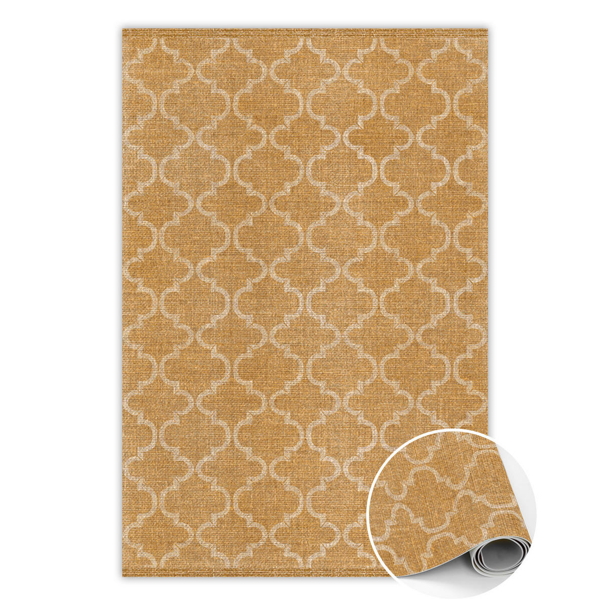 VINYL-TEPPICH 225x150 cm Braun - Braun, Kunststoff (150/1.6cm) - ArtPrintCave