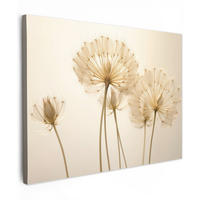 LEINWANDBILD Sonnenlicht - Löwenzahn - Botanisch - Blumen 40x30 cm - Creme, Textil (40/30cm) - MuchoWow