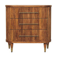 KOMMODE mit Amber-Eichen-Finish, 3 Schubladen, geröstetes Braun - Braun, Holz (80/79/40cm) - Artisan Furniture